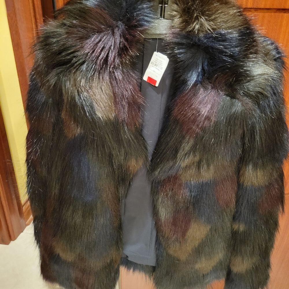 New Rachel Roy Faux Colored Jacket XS